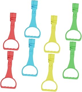 Beaupretty 8 piezas Anillos de Asistencia para Bebés Anillos de Entrenamiento para Herramienta de el Aprendizaje Colores Vibrantes Azul Rojo Verde