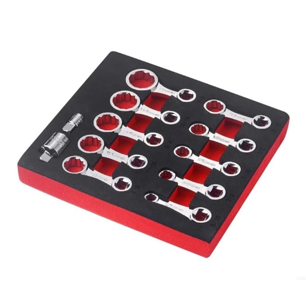 Udsknv[Ksl As Shown Sae 12-Point 12-Piece Box End Torque Adapter Extension Set For 3/8" For T-Wrenches