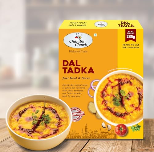 Image of Chandni Chowk Ready to Eat Dal Tadka | Restaurant Style Ready to Cook Dal Tadka | No Preservatives Or Artificial Colors | 285gm Pack of 1