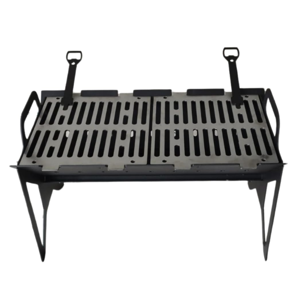 Barbecue Portatile Pieghevole per Carbonella, Griglia da Campeggio e Giardino