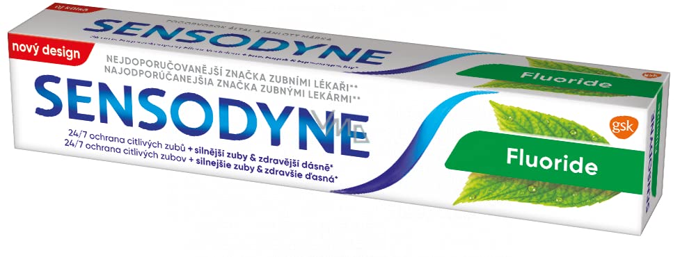 Sensodyne Fluoride toothpaste reduces tooth sensitivity 75 ml