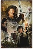 Impressions sur toile Le Seigneur des Anneaux Movie Poster Room Decor Peintures Décoratives Prints Picture Wall (60x90cm Sans cadre)