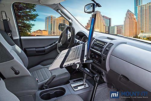 Mount-It! Car Laptop Mount | No-Drill Laptop Vehicle Mount for Truck & Van Use at Front Passenger Seat | Adjustable Height Fits 12-15.4 Inch Screens, 9 Lbs Capacity, Full Motion and Lockable Joints - Image 5