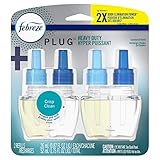 Febreze Plug in Air Fresheners, Heavy Duty Crisp Clean, Odor Eliminator for Strong Odor, 2400 Hour...