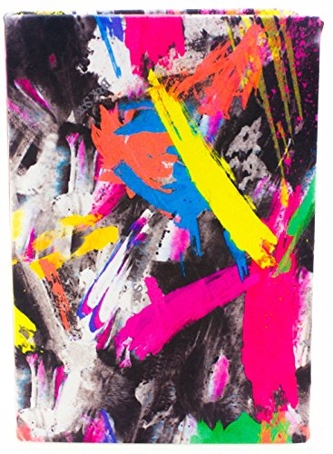 Book Sox Stretchable Book Cover: Standard Size Paint Strokes. Fits Smaller/Thinner Hardcover Textbooks up to 8x10. Easy to Install, Adhesive-Free, Nylon Fabric Protector for School. Wash & Re-Use!