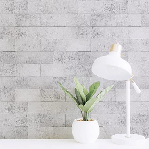 Image of Art3d 102-Pack Peel and Stick Backsplash, Natural Stone White