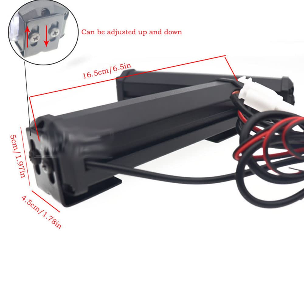 Amazon.co.jp: 2PCSカーフロントグリルストロボライトバー12V 24V消防