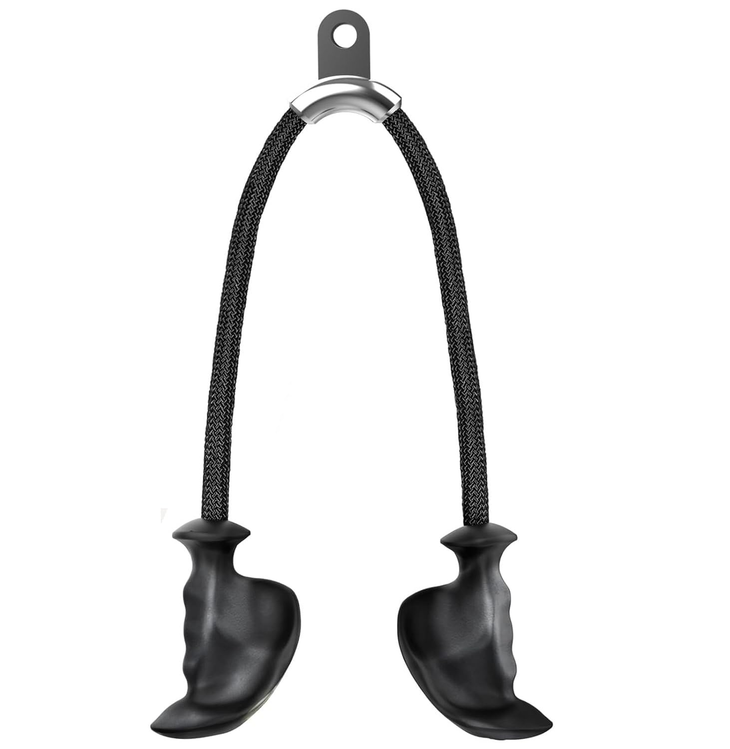 SQUAREFIT Tricep Rope with Ergonomic Handles, 36 in. Tricep Pull Down Rope for Cable Machine, Pulley System, TricepsRope Cable Attachment for Gym, Home-image-4