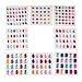 8 pièces de strass acryliques autocollants, objets artisanaux scintillants, objets artisanaux colorés, pierres de cristal de différentes formes peuvent être collées