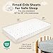 KeaBabies 2-Pack Muslin Crib Sheets for Boys, Girls - 100% Organic Cotton Fitted Baby Crib Mattress Sheet, Soft Breathable Standard Toddler Bed Cover Bedding Set, Neutral, Durable 52x28 (Nordic)