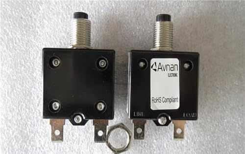A-0701 Current Overload Protector, 20A Circuit Breaker Safety Switch, 125V/250V Dual Voltage, with RU & CSA Certifications