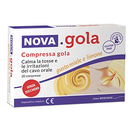Nova gola 20 compresse gusto miele e limone senza