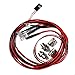 ShareGoo 4Leds LED Light Headlights Taillight Kit Accessories Compatible with Traxxas HSP Tamiya Redcat RC4WD Axial SCX10 RC Car Truck Tank Crawler(2 Red +2 White)