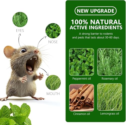 Image of QERINKLE Repellent Balls for Car Rodent Repellent to Protect Wires in Car, Bike & Truck Engine No Kill Only Repels Home Indoor-Outdoor Garage Rat Controller