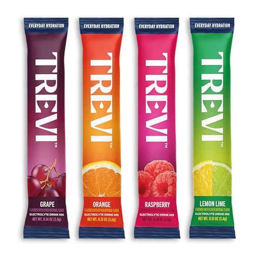 Image of TREVI Electrolytes Powder Packets, Sugar Free Hydration, Classic 20 Pack | Essential Daily Drink Mix, 0 Sugar, Magnesium, Potassium, Vitamin C, Calcium, B6 & B12 Vitamins