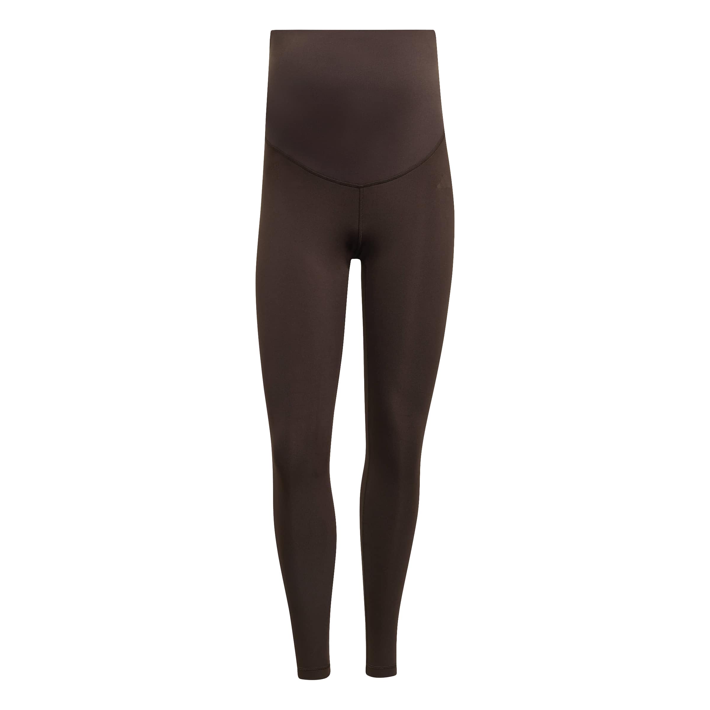 adidas Women's Optime Essentials Workout Full Length Leggings Maternity Tights, Aurora Coffee, S