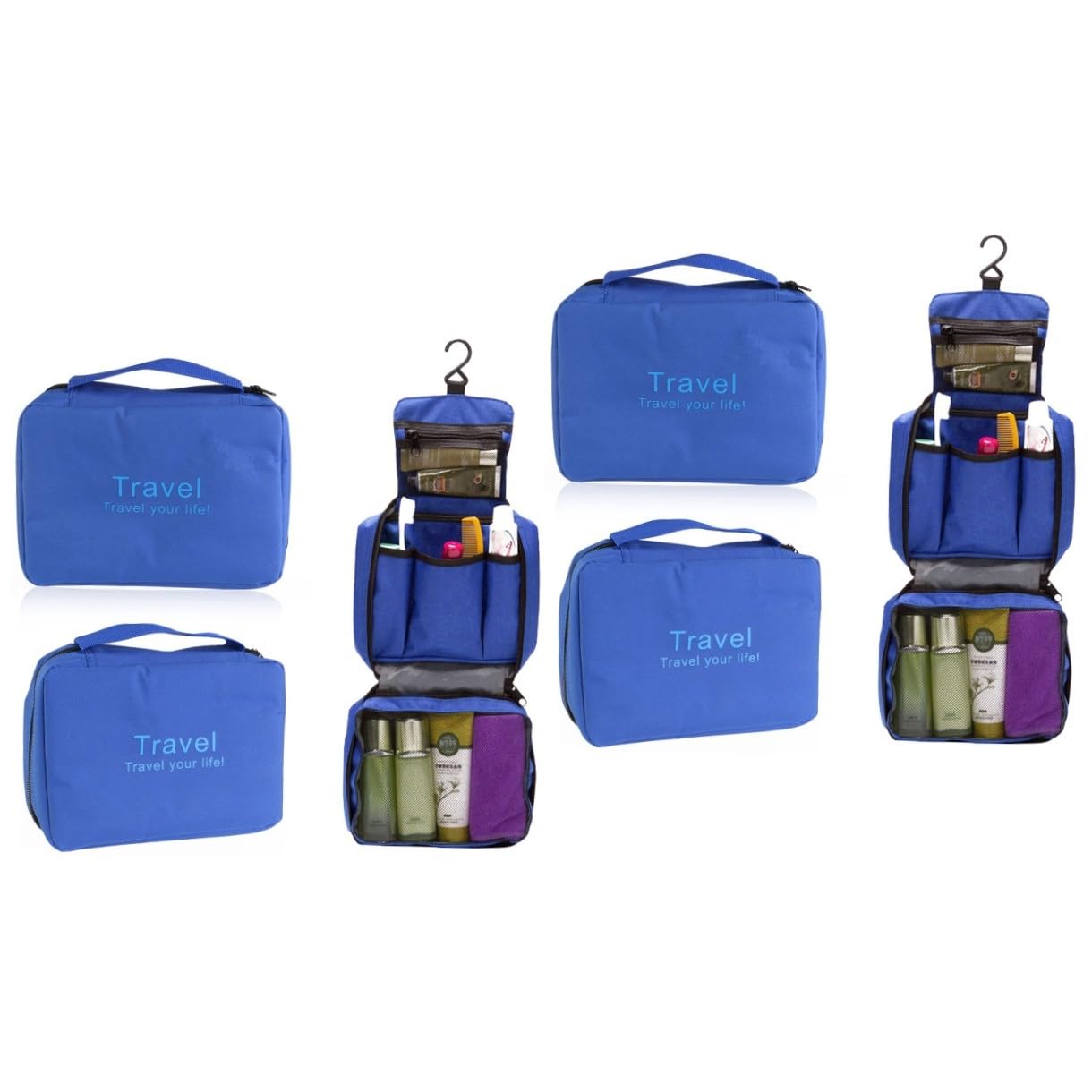 Didiseaon 2 Pezzi Borsa Organizer Da Viaggio Per Cosmetici Borsa Da Toilette Appesa Dimensioni Compatte Per Cosmetici Biancheria Intima Calzini