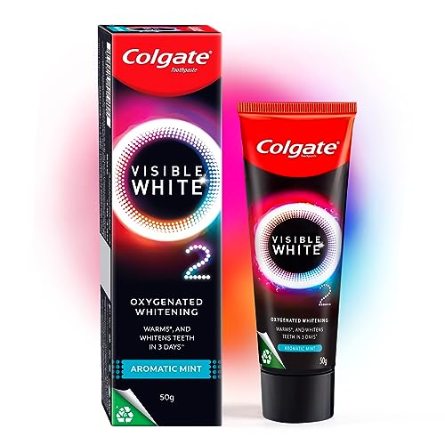 Colgate Visible White O2, Teeth Whitening Toothpaste (50g/1.7oz)