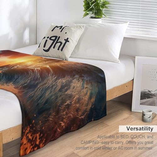 Manta mullida de forro polar Sonneset ideal para tardes de sofá 7