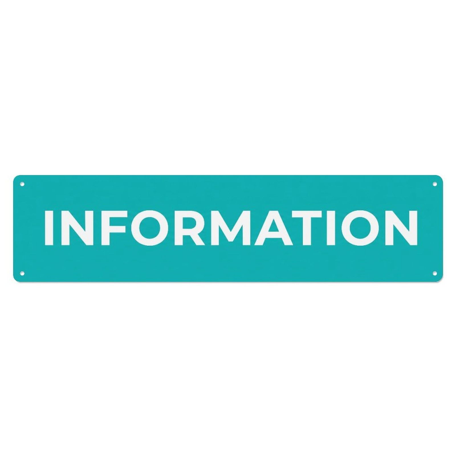 Information Desk Help Counter Metal Tin Sign