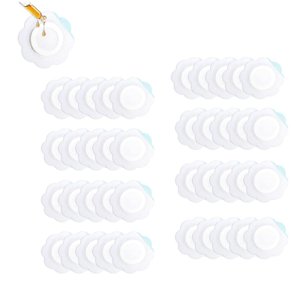 ZIBUYU® 40pcs Castor Oil Belly Wraps Star & Flower Shaped Non-Woven Oil Pads for Navel Care, Leakproof, Skin-Friendly Navel Care (Oil Not Included)-image-36