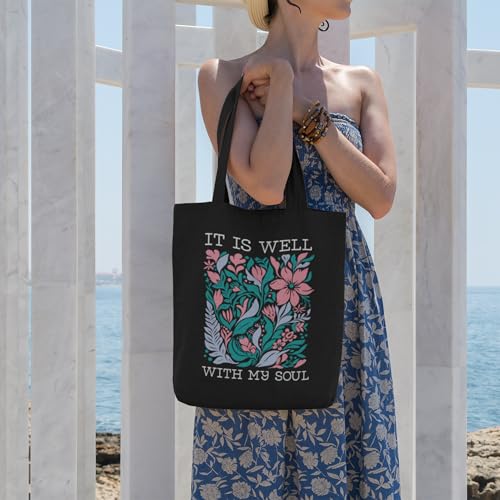 Image of Kaigan Premium Tote Bag Printed Designed Canvas Tote Bags For Women, Ecofriendly Cotton Canvas Bag for Girls Tote bag For Shopping, College, Travel, Handbag For Unisex