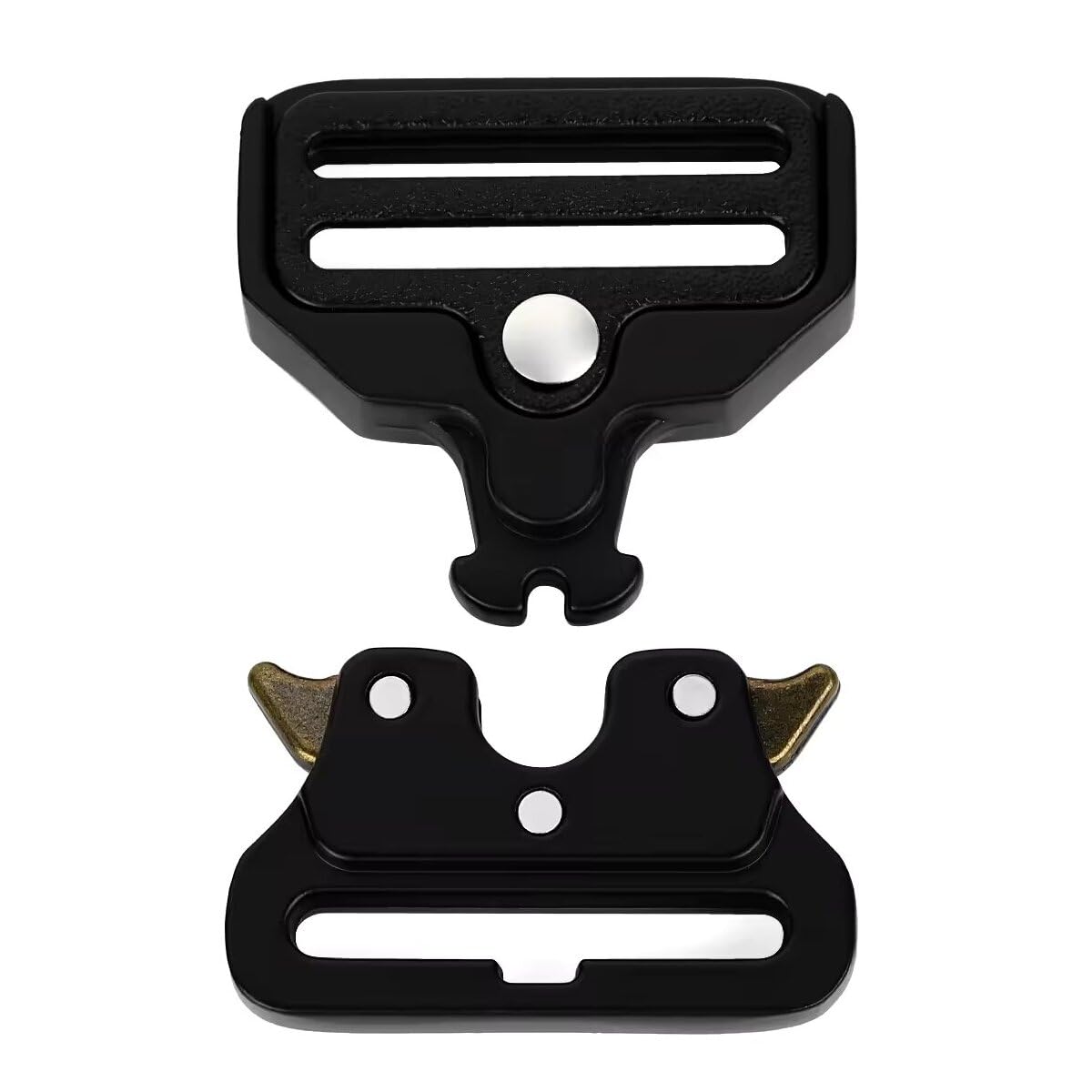 Set di 2 fibbie in metallo per collare per cani | 3 cm di larghezza | fibbia in metallo | fibbia | cintura militare | cintura da uomo | per cinture da 30 mm