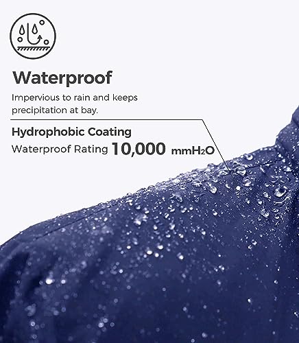 Image of Wantdo Men's Mountain Waterproof Ski Jacket Windproof Rain Jacket Winter Warm Hooded Coat