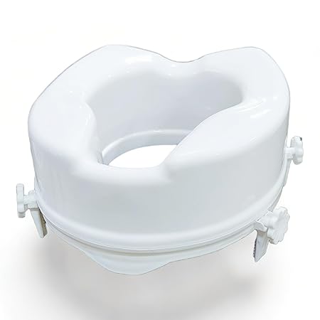 VEAYVA RAISED TOILET SEAT 6 INCH | COMMODE ELEVATOR | COMMODE RAISER 6 INCH