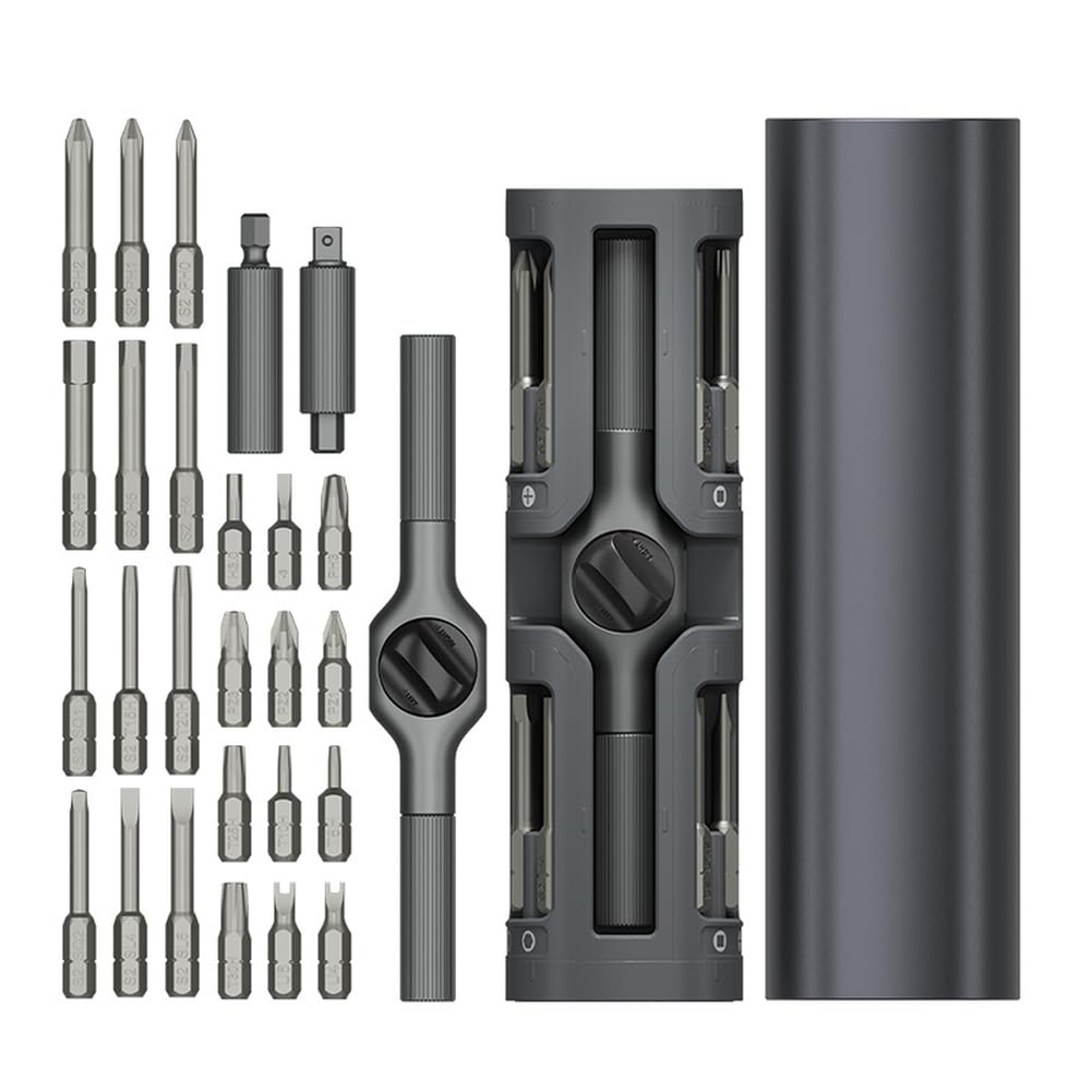 29-in-1 Magnetisches Ratschen-Schraubendreher-Set, 72-Zahn Präzisionswerkzeug mit Schnellverschluss-Etui, Multifunktions-Reparaturkit für Elektronik und Haushalt, Stahl, Tragbar