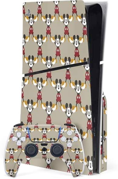 Skinit Decal Gaming Skin Compatible with PS5 Slim Disk Bundle - Officially Licensed Disney Mickey Mouse Body Design