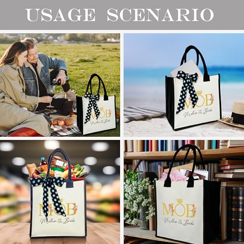 Bride Shower Shoulder Beach Bag - Wedding Canvas Tote Bag Gifts4