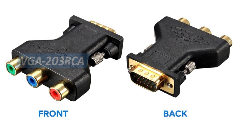 Amazon.com: AllAboutAdapters Component RGB 3 RCA Female to D-sub