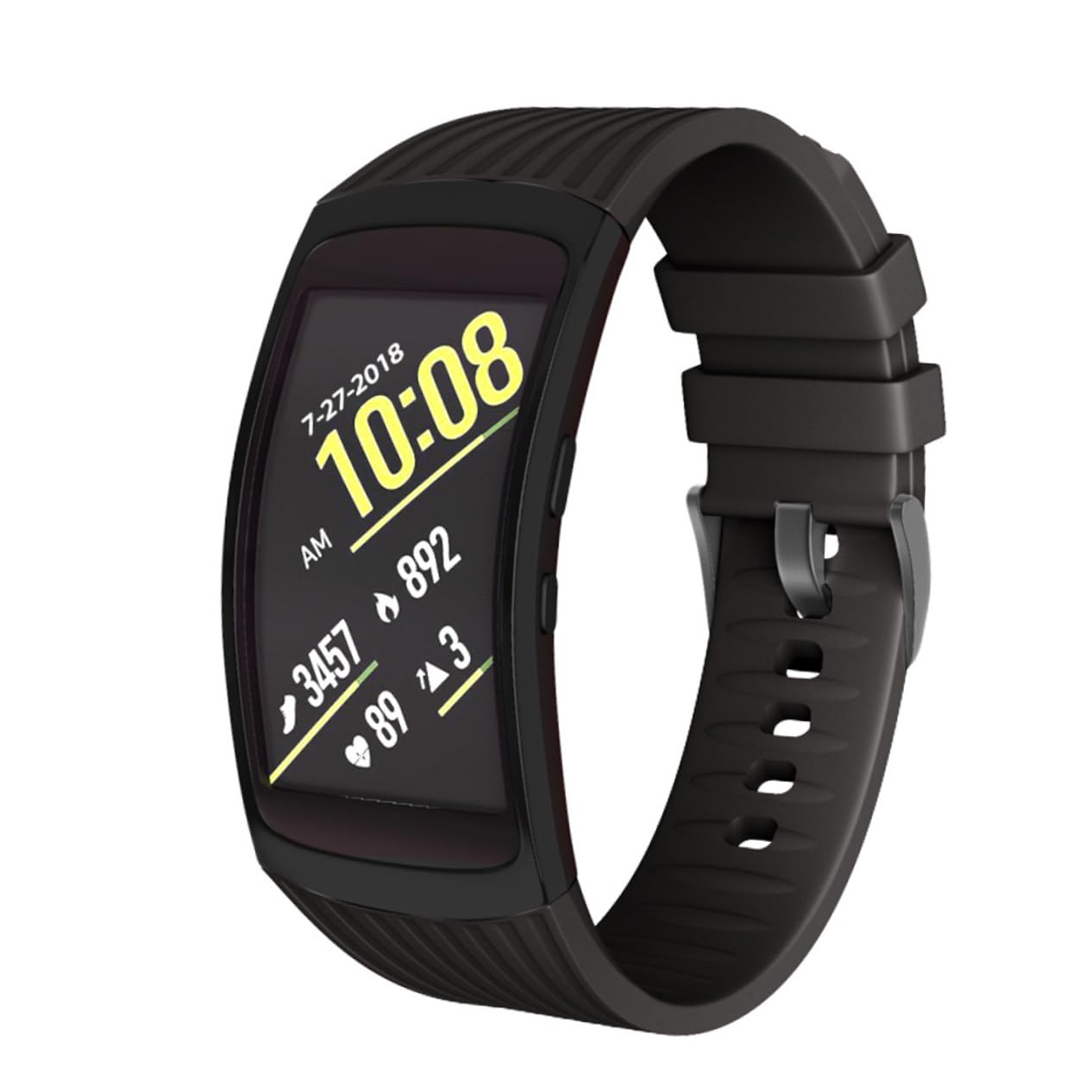 Artibetter 3pièces Bracelet Silicone Pour Montre Bandes De Remplacement Confortables Et Noir Pour Parfait Pour Sport Activités Quotidiennes