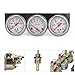CNSPEED 2inch 52mm Triple Gauge Kit, Volt Meter Water Temp Temperature Gauge Oil Pressure Gauge Car Meter Auto Gauge