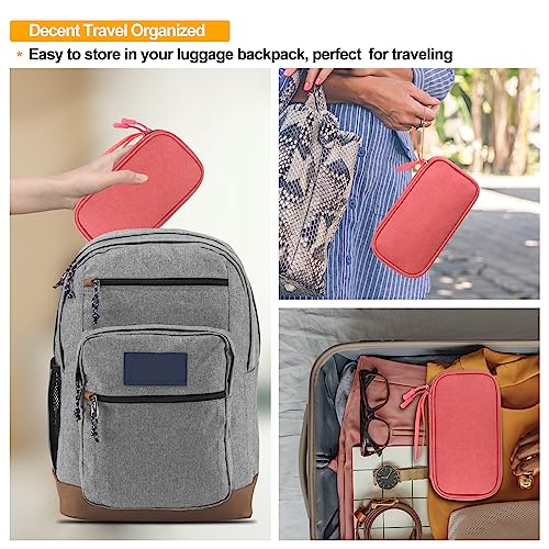 Image of Elonbo Diabetic Supplies Storage Bag, Portable Glucose Meter Carrying Case, Insulin Pen and Medication Travel Case for Glucose Meters, Insulin Pen, Test Strips, Lancets, Syringe, Small Ice Pack, Pink