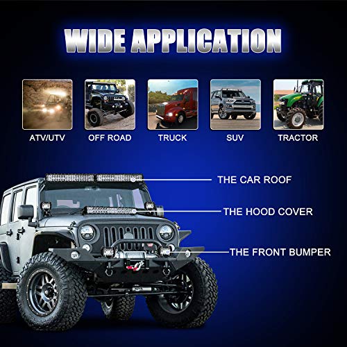 Autofeel Led Light Bar 42 Inch + 22 Inch + 4Pcs 4 Inch 28000Lm 6000K Light Bar Kit With Drl Function Flood Spot Combo Offroad Driving Light For Pickup Suv Atv Utv #TOP2