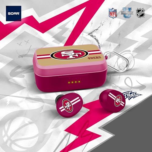 Image of SOAR NFL Wireless Sport Earbuds: Comfortable Fit & Convenient Charging