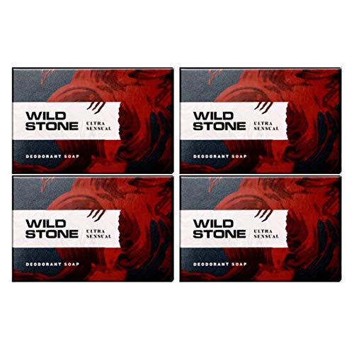 Wild Stone Deodorant Soap Ultra Sensual for Men (Pack of 3)