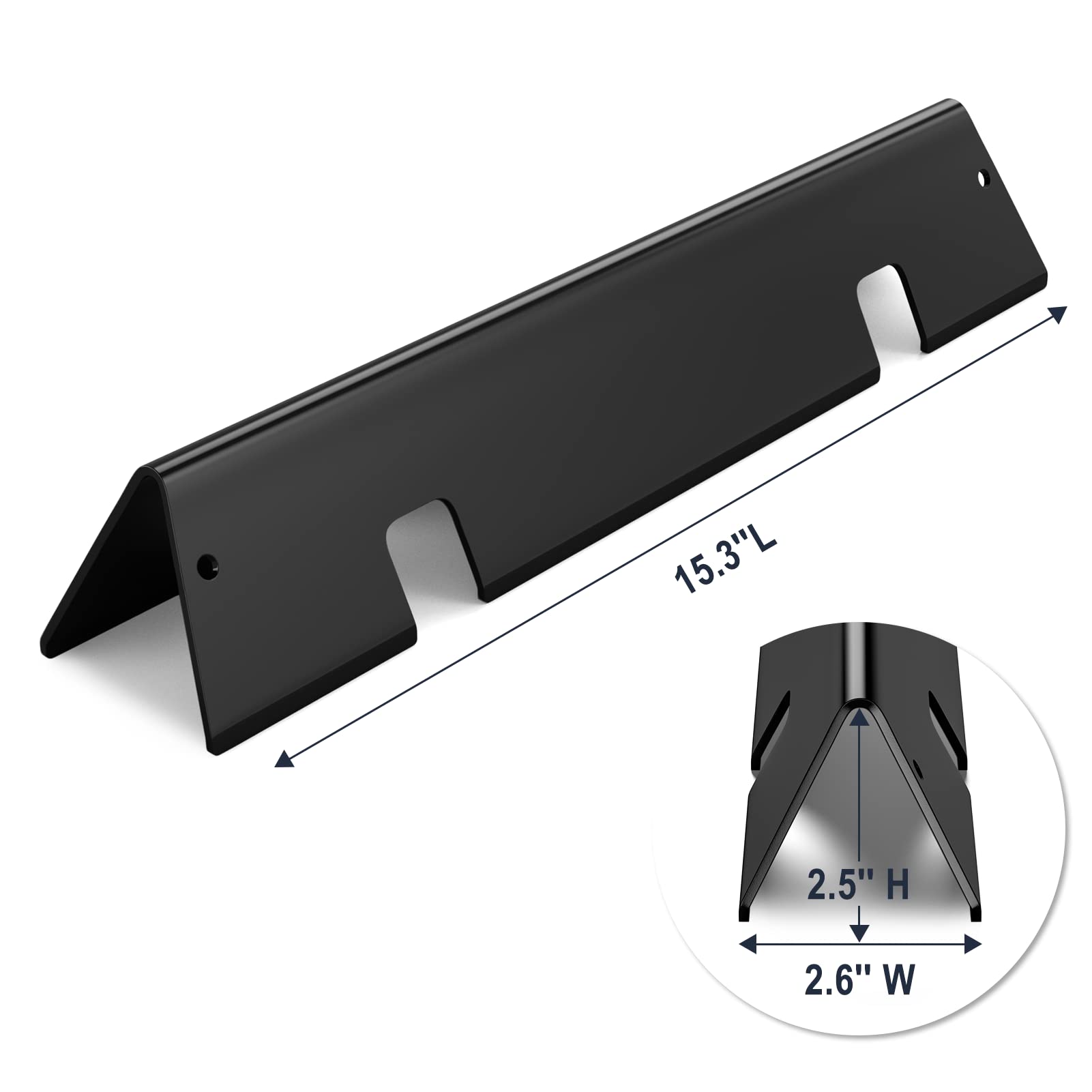 X Home Lot de 5 barres aromatisantes 67046 plus lourdes de 38,9 cm de rechange pour Weber GS4 Spirit II 300 Series, Spirit II E-310 (commande frontale), émaillées en porcelaine