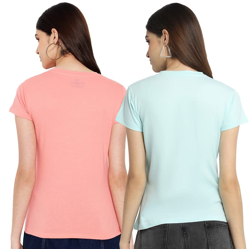 Image of Preneum Women's Letter Print Regular Fit T-Shirt