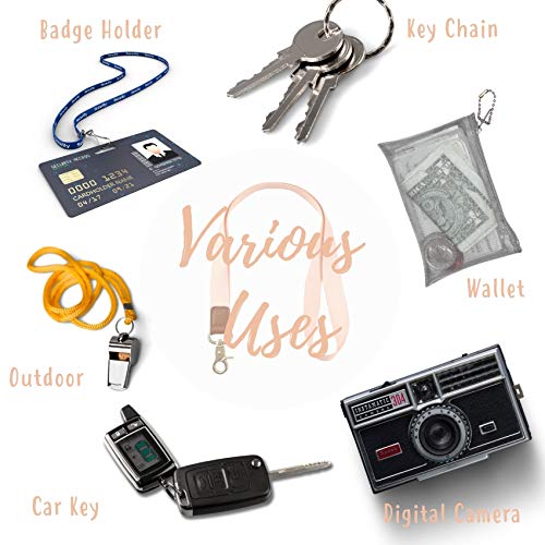 INNObeta Nekriem Sleutelkoord Nekkoord Lanyard Strap met Echt Leer en Metalen Haak, voor Sleutel, Sleutelhanger Houder… - Image 6