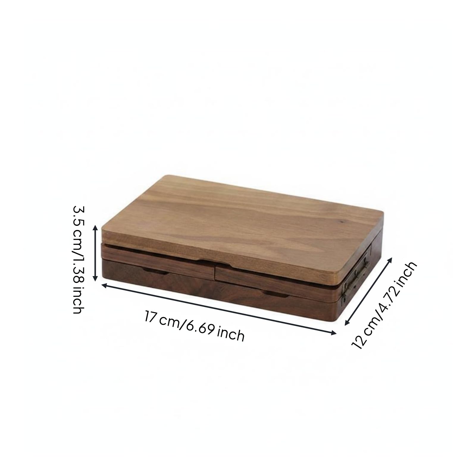 Palette de Peinture Portable Boîte de Peinture Coffret d'Artiste Coffret de Plateau de Mélange en Bois avec 24 Séparations Anti-mélange Adaptée aux