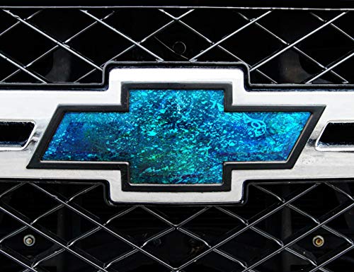 Image of Mossy Oak Graphics Camo Elements Coastal Inshore Pattern - 11 inch x 4.75 inch Vinyl Sheet - Auto Emblem Skin, Easy to Install Vinyl Wrap, Fits Any Auto Emblem on Trucks, Cars, or SUVs