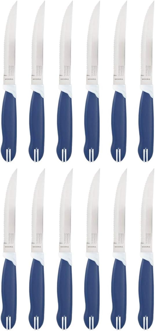 – Inox Stainless Steel Serrated Steak Knife Set - 12 Pieces