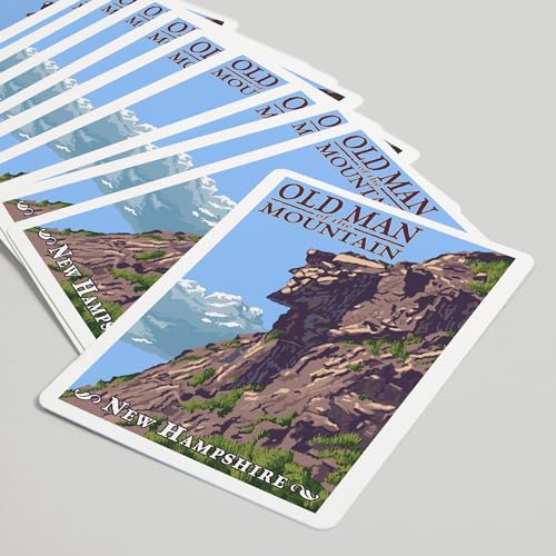 Juego de Cartas Poker New Hampshire Old Man of Mountain miniatura 5