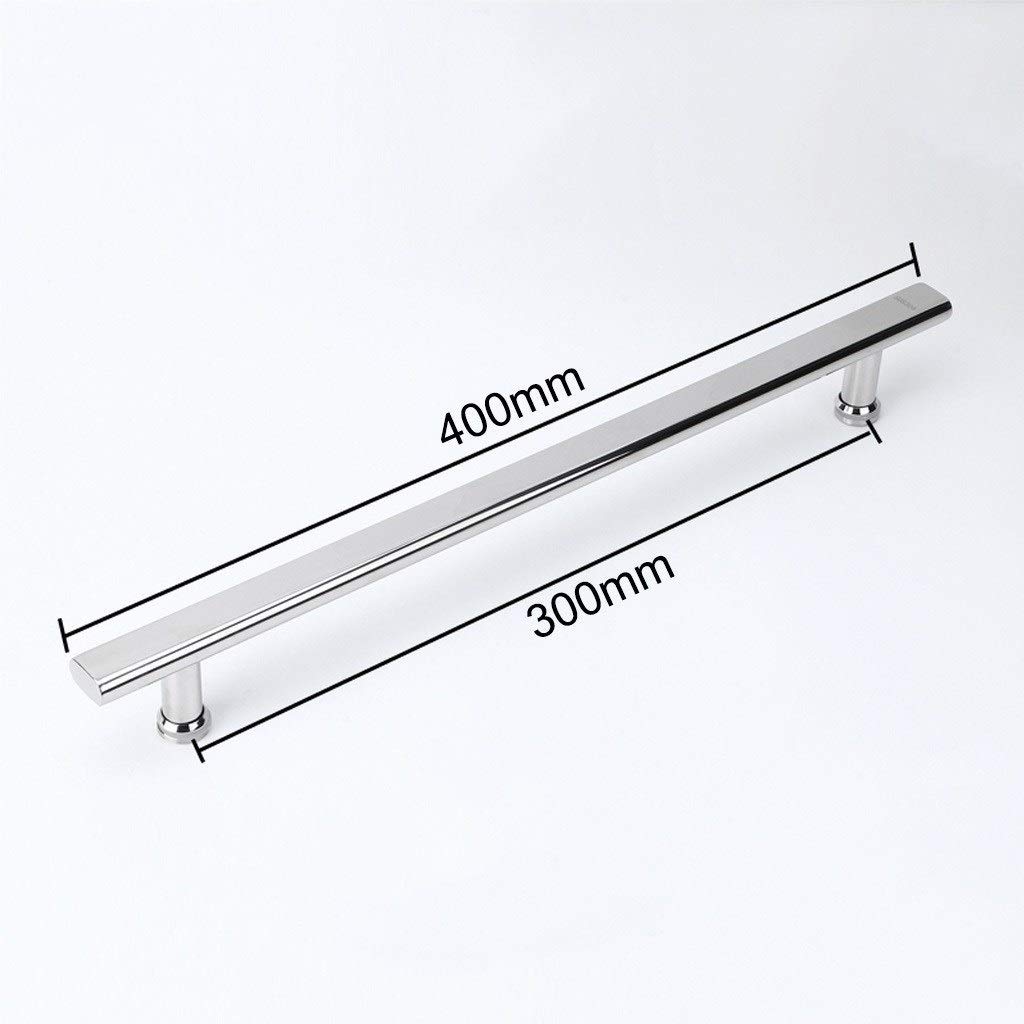 Doccia Maniglia Pull T Bar Porta leva alla sostituzione dell'hardware Set |Bagno maniglie delle porte for interni porte in vetro |Polished Chrome barra di tovagliolo, 40 cm ~ 60cm di buca in