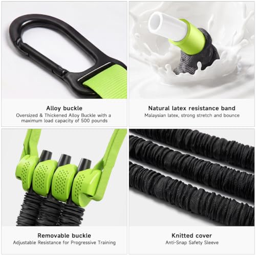 Image of Innstar Pull Up Assistance Bands, Heavy Duty Resistance Band for Pull Up Assist, Adjustable Resistance 165-265lbs with Fabric Feet /Knee Rest, Pull Up Bands Assistance Bands