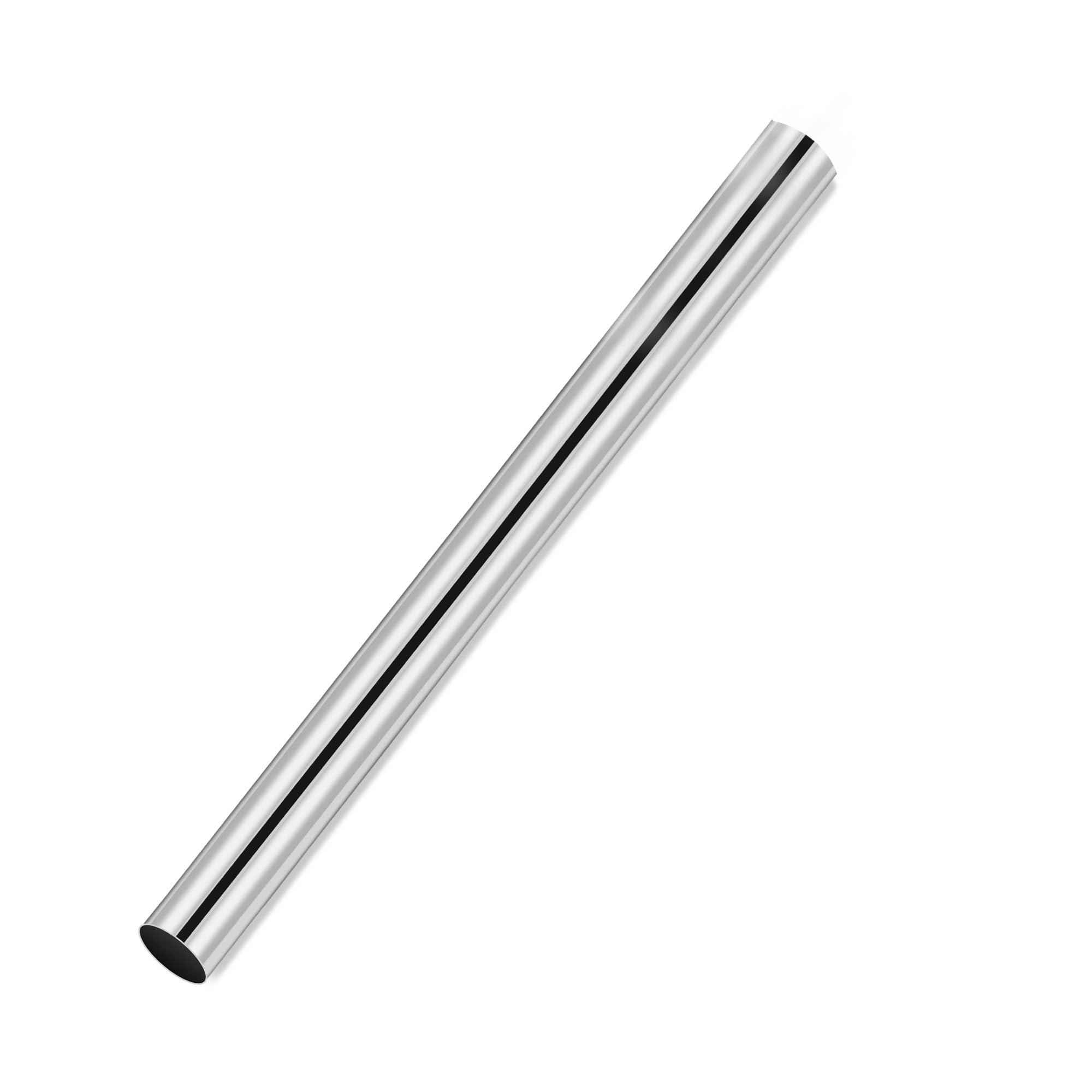 2.5 Inch Stainless Steel Exhaust Pipe 30 Inch Long, 2.5" OD x 30" Length T304 Straight Exhaust Tubing DIY Extension Pipe, Automotive Universal Fit, 1 Pack