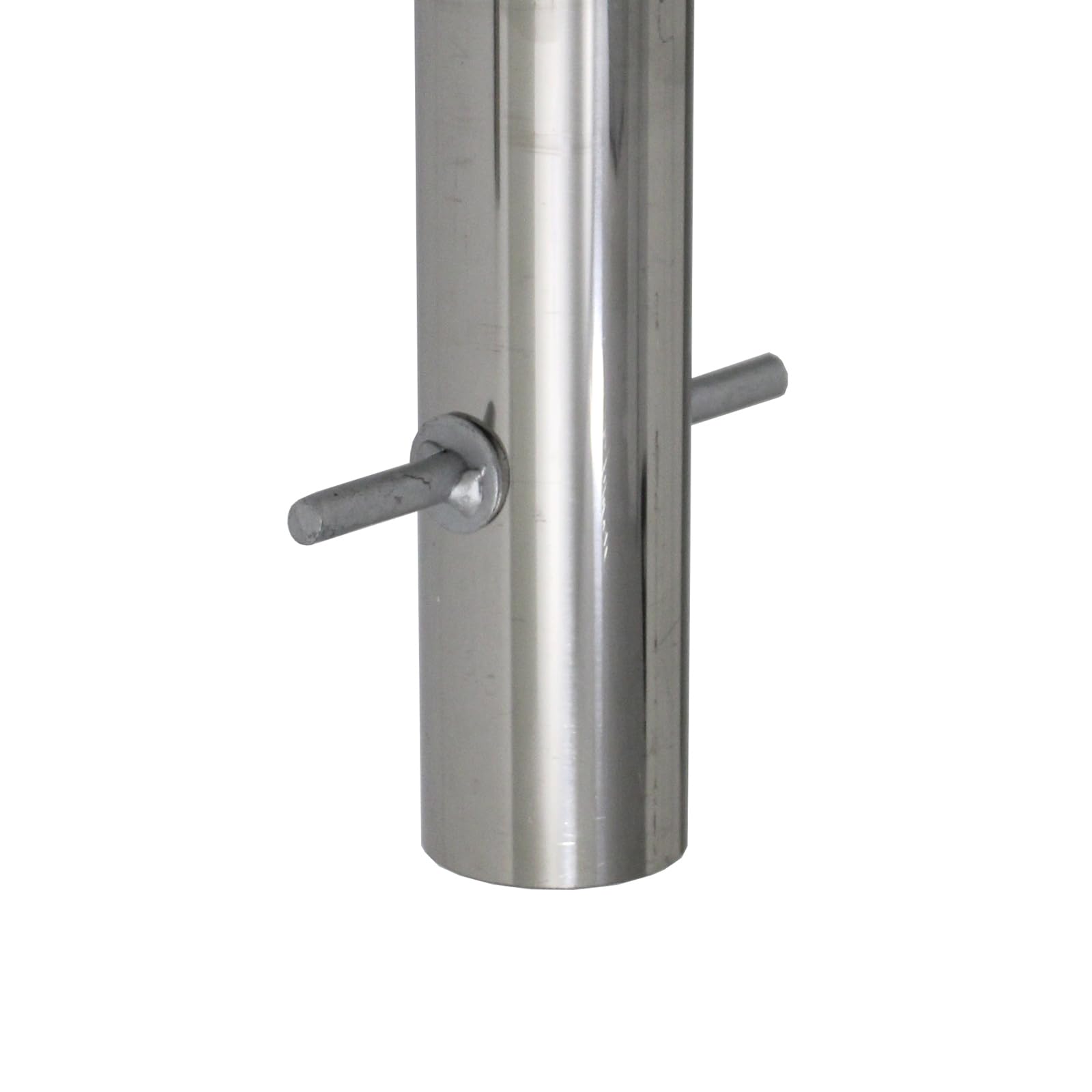 TRUTZHOLM Fahrradanlehnbügel Fahrradständer Anlehnständer mit Knierohr 118 x 78 cm aus Edelstahl zum Einbetonieren